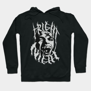 Fright Night, Retro Horror, (Black & White Version) Hoodie